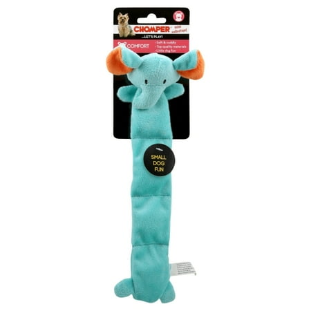 Chomper ZD1916 01 4 Squeaker Mat Elephant Pet Toy