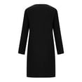 thumbnail image 4 of Sakmal Plus Size Womens Moomoo Nightgowns Comfy Short Black Sleepshirt Long Sleeve Heart Print Nightgowns for Women, 4 of 6