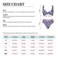 thumbnail image 2 of Kdxio Skull Flower Blue Print Women's 2 Piece High Waisted Wrap Spaghetti Strap Summer Swimsuit Bikini Set-X-Large, 2 of 5