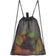thumbnail image 4 of KAIYANG Bolsa de malla con cordón, paquete de 2, para lavandería de gimnasio, conchas marinas, juguetes y hallazgos de playa, 4 of 5