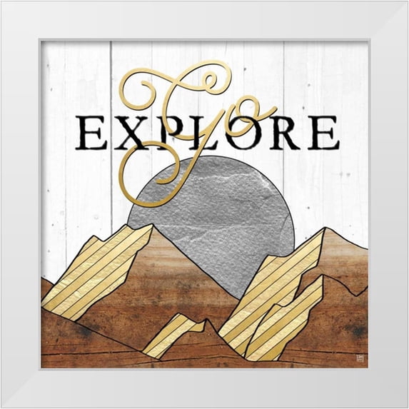Perrenoud, Aubree 20x20 White Modern Wood Framed Museum Art Print Titled - Go Explore