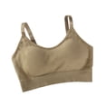 thumbnail image 1 of Jumpingount Chaleco corto sólido sin mangas corsé chalecos cómodo transpirable alta elasticidad camiseta sin mangas ropa interior ropa de verano Prendas para la parte del cuerpo Caqui Jumpingount AP017932-05, 1 of 6