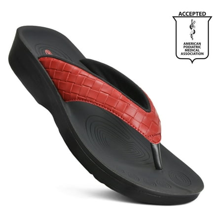 

Aerothotic Womens Clarus Comfortable Casual Walking Thong Sandals