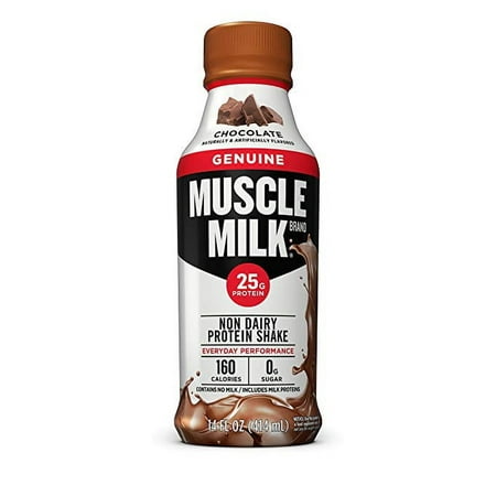 Muscle Milk Non Dairy Protein Shake Chocolate, 168.0 FL OZ