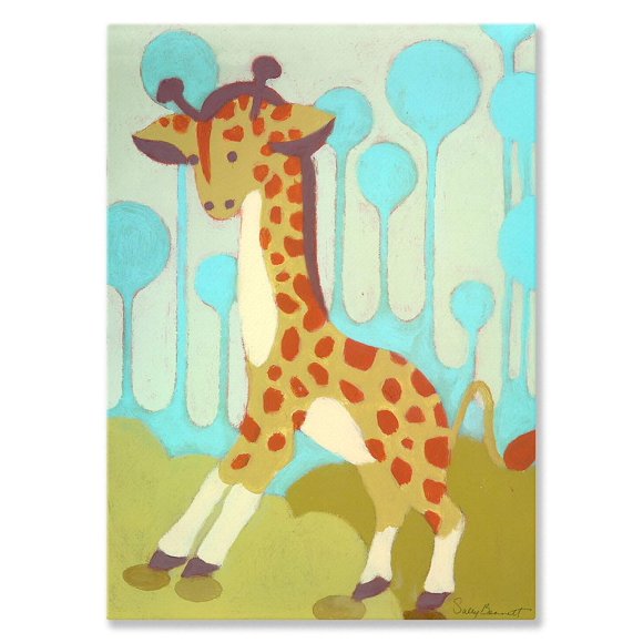 Cuadro de lienzo Gigi la Jirafa de Oopsy Daisy, 25 x 36 cm
