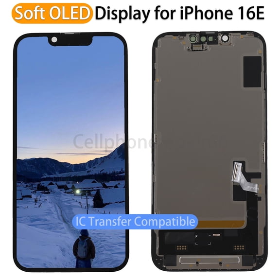 Soft OLED Display LCD Screen/Touch Digitizer Assembly Replacement For iPhone 16E