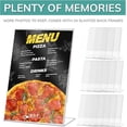 thumbnail image 6 of pbf 4x6 Clear Picture Frame | 4 x 6 Acrylic Picture Frame | Vertical Acrylic Stands for Display | Plastic Photo Frame | Slanted Plastic Picture Frames for Table Sign, QR Code Display (24-Pack), 6 of 6