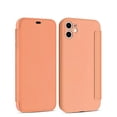 thumbnail image 3 of Funda de silicona líquida con tapa de cuero para iPhone 16 Pro Max 14 12 13 11 15 X XR XS Plus SE2022 Funda protectora de lentes con tapa tipo libro, 3 of 5