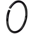 thumbnail image 4 of Nose Ring Hoop Black IP Surgical Steel Universal Jewelry 22G 8MM 10MM 12MM, 4 of 7