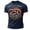 v#174Navy862, variant on Men'S T-Shirts Stripes 250 Graphic United States Semper Libertas 1776-2026 Print Short Sleeve Crewneck For 4th Of July Downtown Block Party Freedom Tee,Grey,Xl