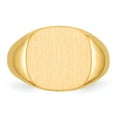 thumbnail image 4 of Solid 14k Yellow Gold Men's Engravable Signet Ring (14.3mm) - Size 9.5, 4 of 5
