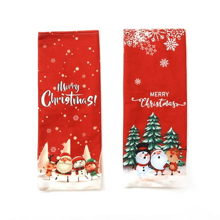 

Jikolililili Christmas Wine Bag Wine Bottle Set Table Decoration Supplies Red Wine Bottle Bag Under $5 Clearance