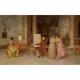 thumbnail image 3 of Francesco Beda 14x11 Black Modern Framed Museum Art Print Titled - The Little Model, 3 of 5