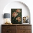 thumbnail image 2 of Canvas Print Peony Floral Wall Art Dark Botanical Decorative for Living Room Bedroom - 12"x18", 2 of 8