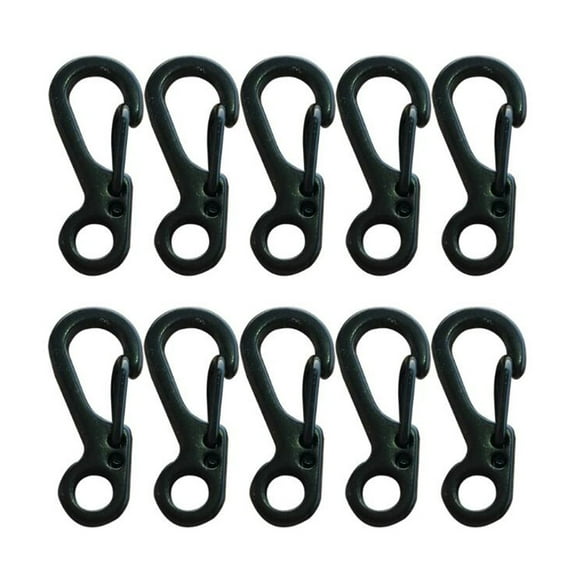 Small Mini Carabiner Clip Tiny Spring Snap Hook Keychains Micro Carabiners for Paracord EDC Alloy Key Rings Outdoor Hiking Fishing Camping Backpack Accessories,(10 PCS) 0.9Inches
