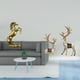 thumbnail image 2 of Estatua de caballo y reno de pie hecha a mano, juego de 30 cm de alto, decoración de mesa para hoteles, estanterías, chimeneas, salas de estar, oficin, 2 of 8
