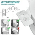 thumbnail image 5 of Samodra Non-Electric Cold Water Bidet Toilet Seat Attachment with Pressure Controls, Retractable Self-cleaning Dual Nozzles for Frontal & Rear Wash - White, 5 of 9