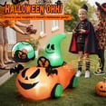 thumbnail image 5 of Firstness 2.6ft Halloween Inflatable with Music and Lights,Remote Control Pumpkin Ghost Car,Blow ups Rc Car,Indoor Outdoor,Orange Green, 5 of 12
