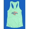 thumbnail image 3 of 4Th Of July Day! Racerback Tank Women -Image by Shutterstock, Female x-Large, 3 of 4
