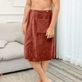 thumbnail image 3 of MGDXOX Mens Bath Towel Wrap Microfiber Body Wrap with Pocket Fashion Adjustable Wearable Pool Gym Beach Towels Coffee Free Size, 3 of 5