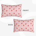 thumbnail image 2 of Balery Floral Strawberr Bedding Queen Pillow Cases - Envelope Closure - Soft Brushed Microfiber Fabric - Shrinkage and Fade Resistant Pillow Cases-14"x20", 2 of 6