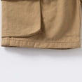 thumbnail image 5 of Huowey Boys Cargo Shorts Solid Color Elastic Waist Cartoon Animal Embroidery Multi Pockets Wide Leg Summer Shorts Casual Lightweight Breathable Baggy Fashionable Trunks Dailywear,Khaki,2-3 Years, 5 of 8