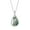 Teardrop, variant on COAI 925 Sterling Silver Moss Agate Leaf Amulet Pendant Necklace for Women C36