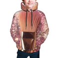 thumbnail image 2 of Bingfone Makeup Brush on Pink Glitter Pattern Youth Classic Hoodies Soft Hooded Pullover Sweatshirts for Girls and Boys, 2 of 6