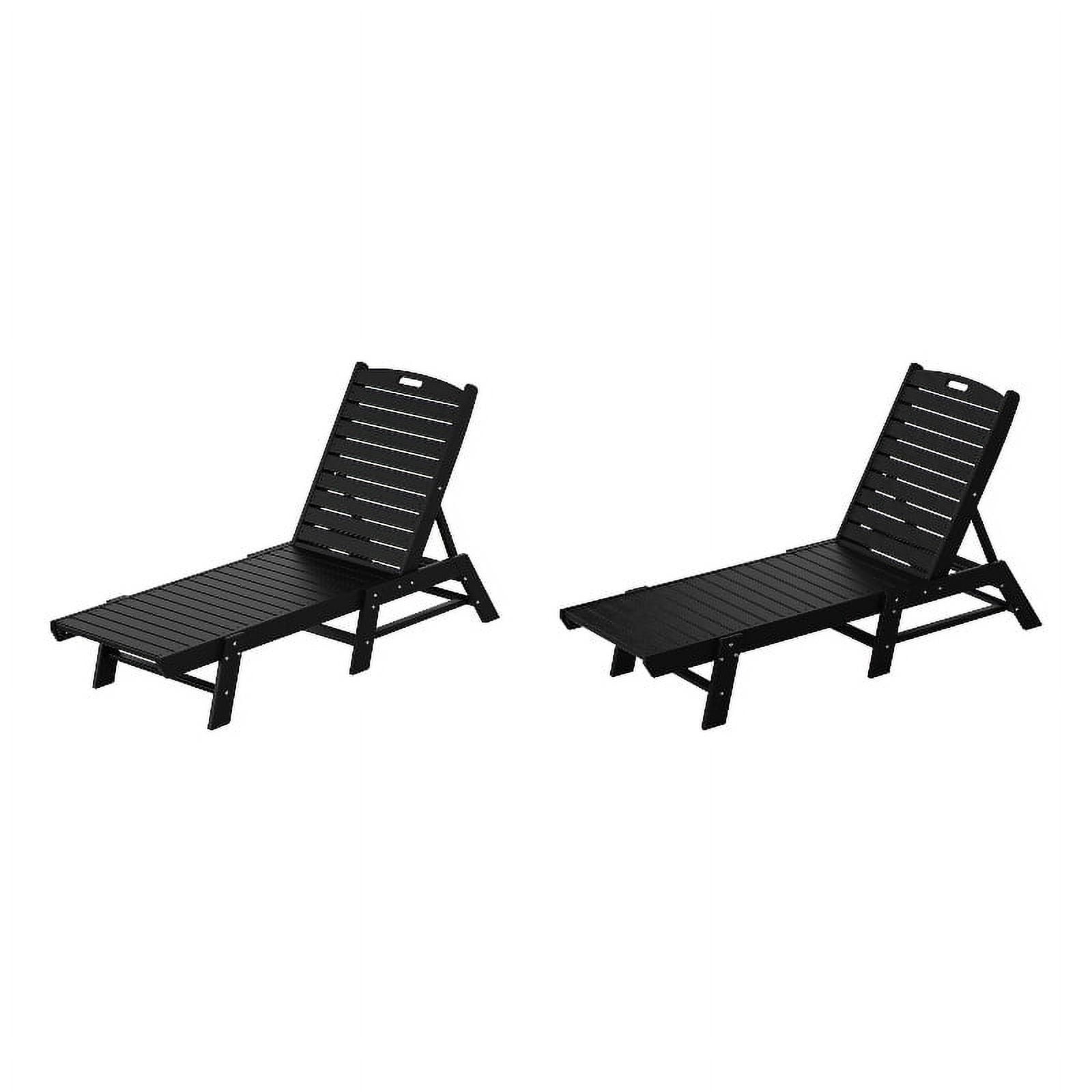 Paradise Chaises Longues Adirondack en Plastique pour Extérieur (Ensemble de 2)