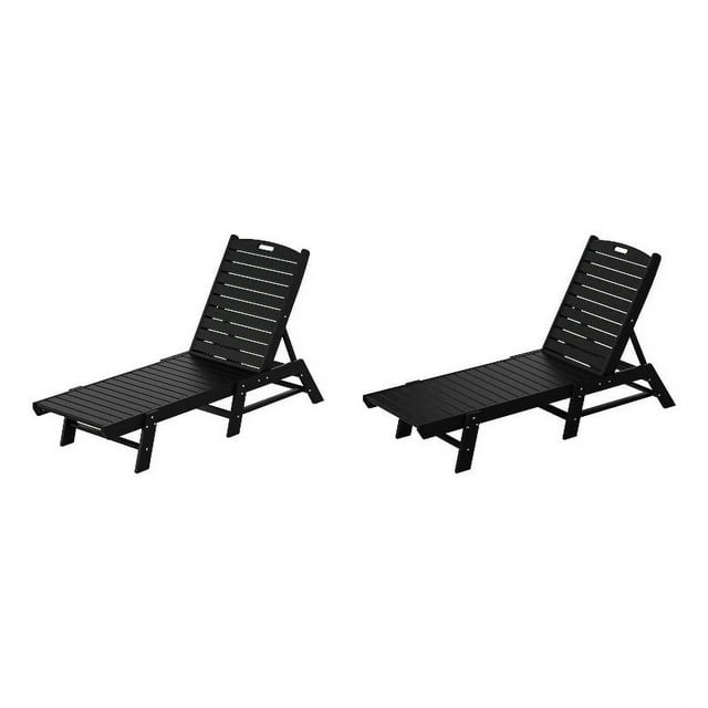 Paradise Chaises Longues Adirondack en Plastique pour Extérieur (Ensemble de 2)