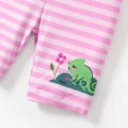 thumbnail image 6 of Disney Princess Girls Ruffled Graphic Tee Stripped Leggings Shorts 2 Pieces Summer Outfits Set Sizes 2-6, 6 of 7
