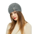 thumbnail image 5 of Herrnalise Women's round bead accessories hat woolen hat knitted hat bohemian toe cap, 5 of 5
