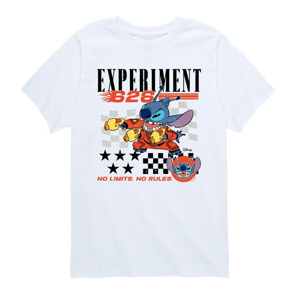 Lilo & Stitch - Stitch Racing - Youth Boys Short Sleeve Graphic T-Shirt