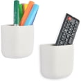 thumbnail image 1 of ( 2 Pcs / Set ) Office Supplies Pen Holder Organizer Caddy Self Adhesive Cubicle Wall Mounted Stick On Store Pens, Pencils, Sticky Notes And Other Sup, 1 of 4