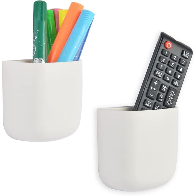 ( 2 Pcs / Set ) Office Supplies Pen Holder Organizer Caddy Self Adhesive Cubicle Wall Mounted Stick On Store Pens, Pencils, Sticky Notes And Other Sup
