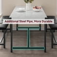 thumbnail image 5 of 3Piece Dining Table Set for 4, Rectangular  Kitchen Table with Upholstered Benches, Room Dining Table Set,  for Small Space, Apartment, 5 of 7