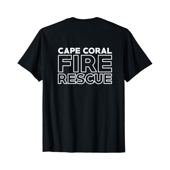 Sam Soft City of Cape Coral Fire Rescue Florida Firefighter T-Shirt Full Size S-5XL