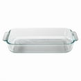 thumbnail image 3 of Pyrex Basics Glass Bakeware Set Value Pack, 3qt Oblong and 8inch Square, 3 of 9