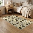 thumbnail image 2 of ODIKA 5'x7' Washable Area Rug Vinyl Note Record Retro Disc Repeating Album Round Cd Themed Music Flowing for Dining Room, Under Table, Home Office, Non-Slip Chair-Friendly, 2 of 7