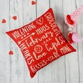 thumbnail image 6 of Valentines Day Pillow Covers 18X18 Set of 4 Love Valentine Letter Heart Valentine''s Decor Throw Pillows Decorative Cushion Cases for Valentine Home Decorations, 6 of 6