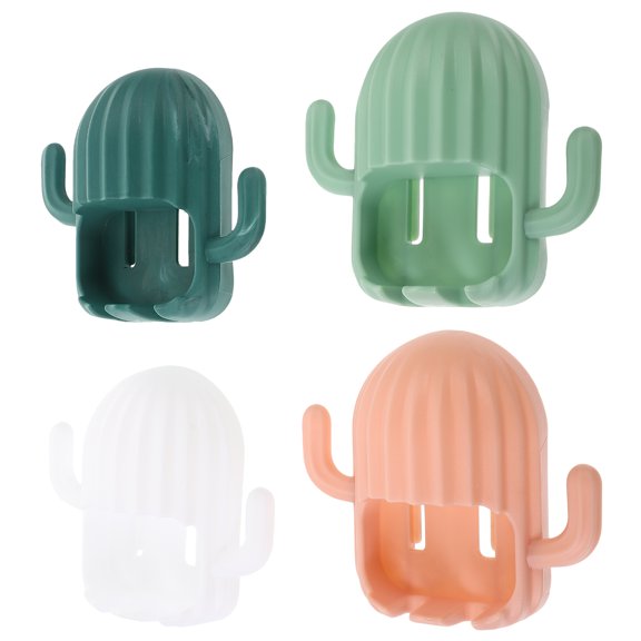 Raindrops  4 Pcs Holder for Bathroom Space-saving Toothbrush RV