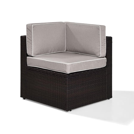 Crosley Furniture Palm Harbor Wicker Corner Outdoor Sectional Chair