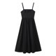 thumbnail image 3 of HH TRAF Vestido midi sin espalda con lazo decorado a la moda para mujer, vestido sexy elegante de calle informal hasta los tobillos, vestido de corte A, 3 of 4
