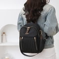 thumbnail image 3 of Stylago Fashion Backpack Purse for Women Versatile Detachable Strap Crossbody Bags Ladies Multiple Zip Pockets Travel Daypack Black, 3 of 7