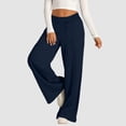 thumbnail image 3 of HCNTES Womens Wide Leg sweatpants women Elastic High Waisted Sweat Pants 2024 Baggy Trousers with Pockets（Navy,XL), 3 of 8