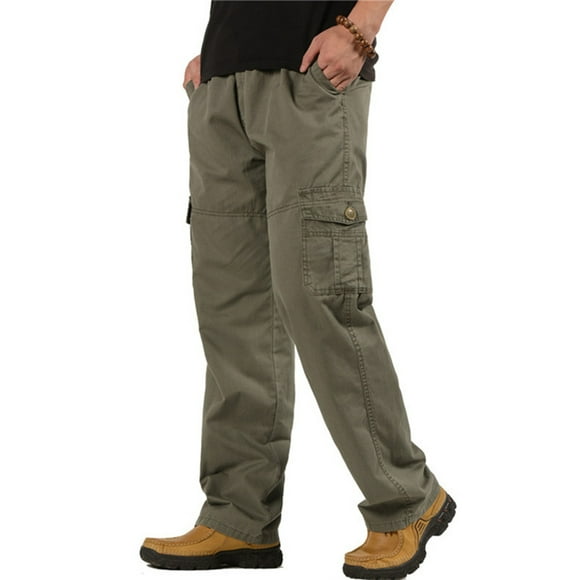 Lucakuins Comfort Solution Series - Pantalón cargo con cintura flexible expandible para hombre Lucakuins moda