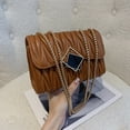 thumbnail image 5 of Bolso de hombro Simple, bandolera de ocio, nuevo bolso retro de moda de cuero artificial, 5 of 5
