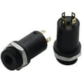 thumbnail image 2 of 3.5MM Mini Stereo Panel Mount Jack Solder Connector - 3.5MM Headphone Audio Video Female Vertical Jack Socket Plug, 2 of 5
