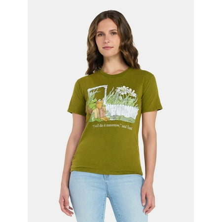 Frog and Toad Women's Tomorrow Graphic Tee with Short Sleeves, Sizes XXS-XXL