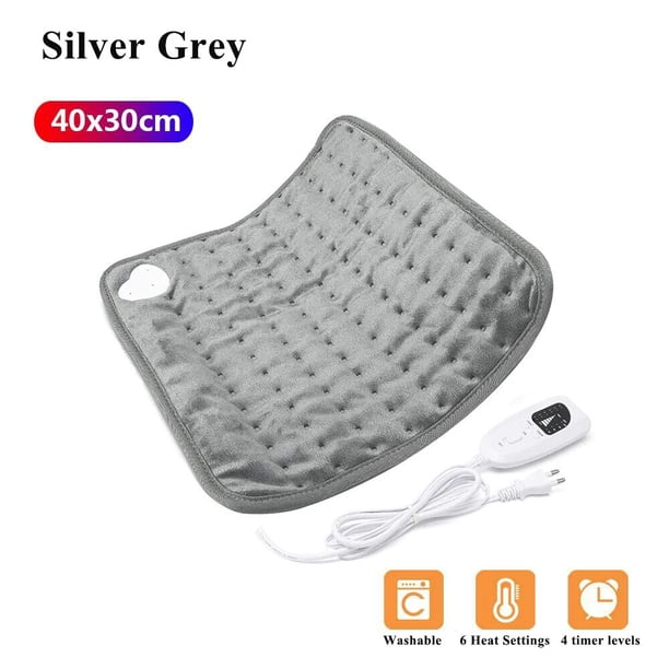 Manta de calefacción eléctrica para aliviar el dolor de piernas, 110V-240V, con temporizador, para fisioterapia, hombros, cuello, espalda y columna vertebral, para invierno